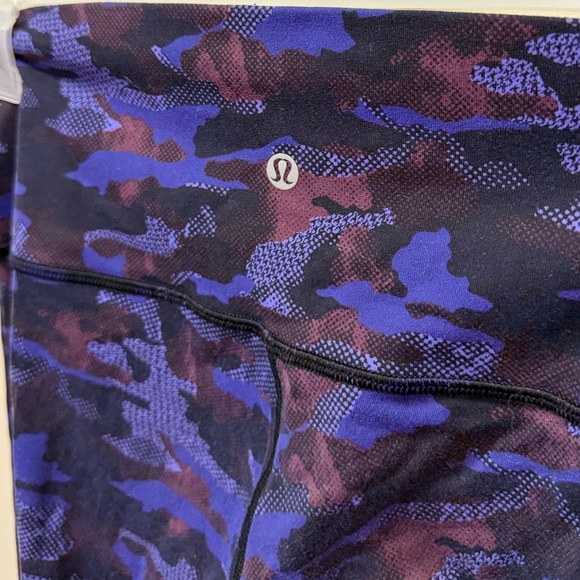 Lululemon Wunder Under Purple Camo Leggings - Picture 3 of 6
